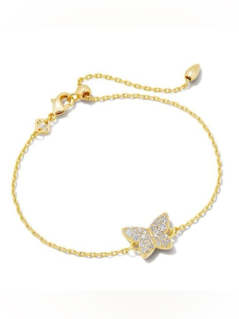 Kendra Scott Lillia Cyrstal Delicate Gold Color Bracelet